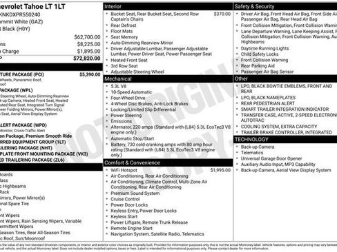 Used 2023 Chevrolet Tahoe LT w/ LT Signature Package AWD/4WD image 2