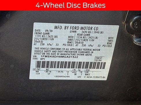 Certified 2021 Ford Explorer XLT w/ Equipment Group 202A image 25