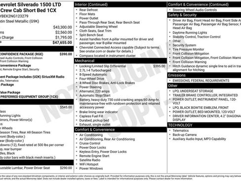 Used 2022 Chevrolet Silverado 1500 Custom w/ Safety Confidence Package image 44