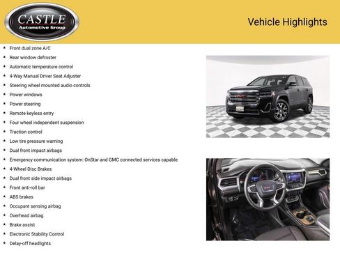 Certified 2023 GMC Acadia SLE w/ LPO, Floor Liner Package image 8