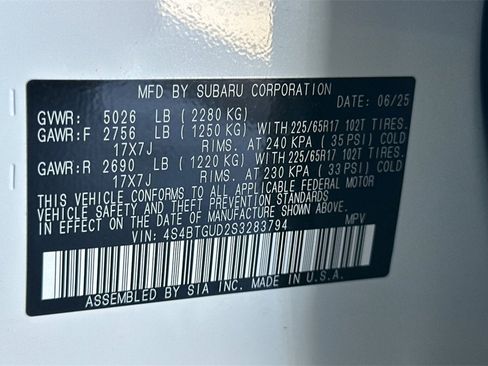 New 2025 Subaru Outback Wilderness w/ Wilderness Package image 37