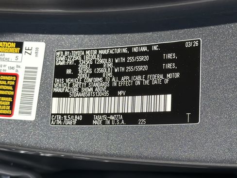 New 2026 Toyota Grand Highlander Platinum image 38