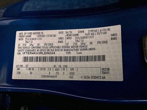 Used 2024 Ford Ranger Lariat w/ FX4 Off-Road Package image 33