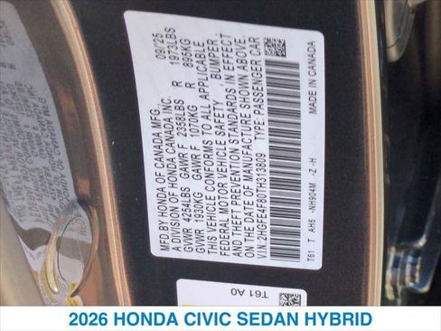 Used 2026 Honda Civic Sport image 26