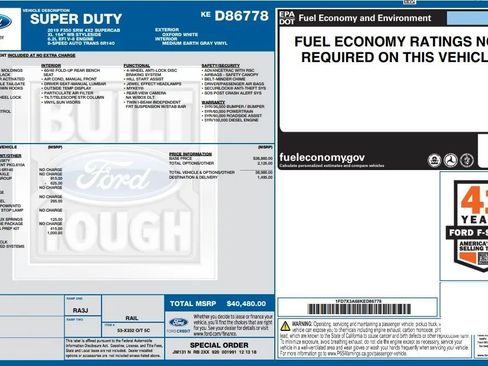 Used 2019 Ford F350 XL w/ XL Value Package RWD image 41