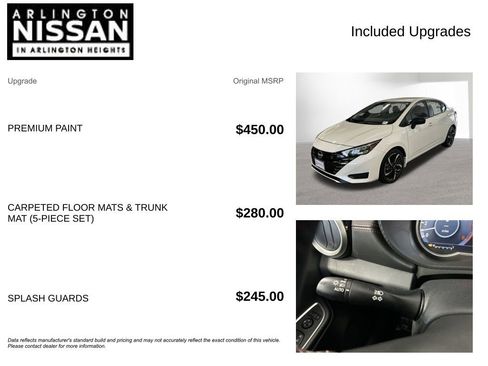New 2025 Nissan Versa SR w/ Trunk Package image 4