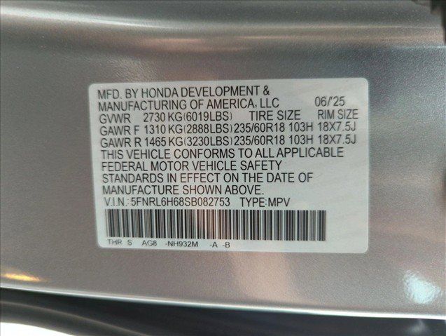 Certified 2025 Honda Odyssey EX-L image 25