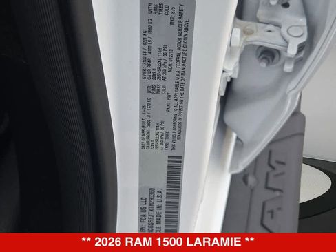 New 2026 RAM 1500 Laramie w/ Night Edition AWD/4WD image 52