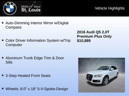 Used 2016 Audi Q5 2.0T Premium Plus w/ Technology Package AWD/4WD image 24
