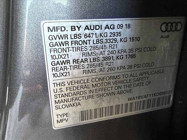 Used 2019 Audi Q8 Premium Plus AWD/4WD image 25