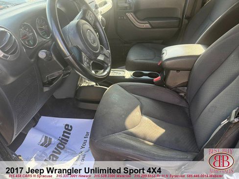 Used 2017 Jeep Wrangler Unlimited Sport w/ Quick Order Package 24S AWD/4WD image 9