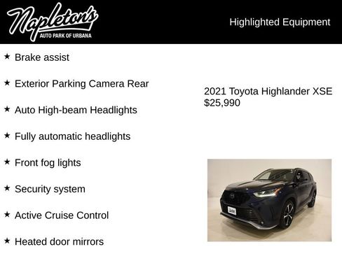 Used 2021 Toyota Highlander XSE image 16