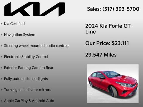 Used 2024 Kia Forte GT-Line FWD image 7