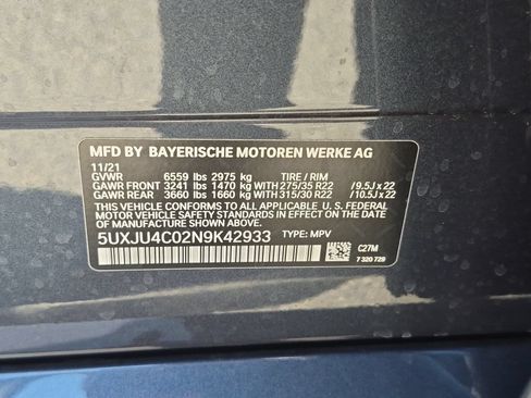 Used 2022 BMW X5 M50i w/ Executive Package AWD/4WD image 34