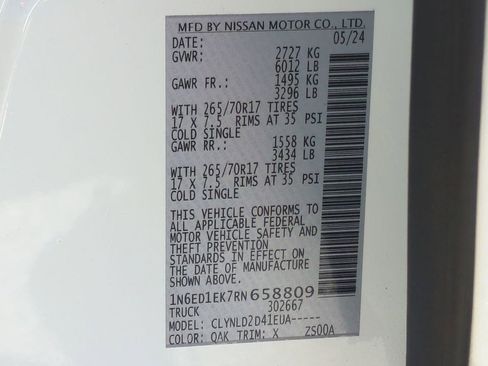 Certified 2024 Nissan Frontier PRO-4X w/ Off-Road Protection Package image 31