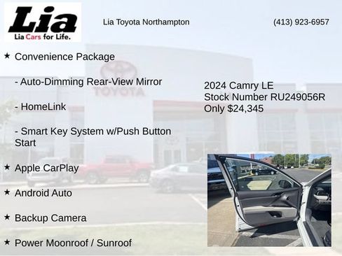Used 2024 Toyota Camry LE w/ Convenience Package FWD image 7