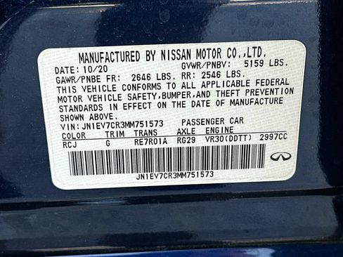 Used 2021 INFINITI Q50 Sensory w/ Cargo Package AWD/4WD image 33