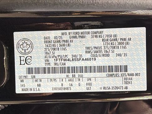 Used 2025 Ford F150 Tremor w/ Equipment Group 402A High AWD/4WD image 42