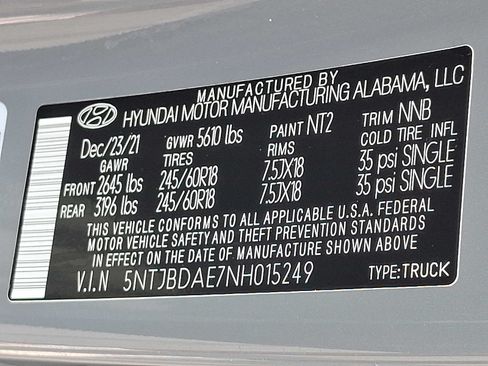 Used 2022 Hyundai Santa Cruz SEL w/ Cargo Package AWD/4WD image 25