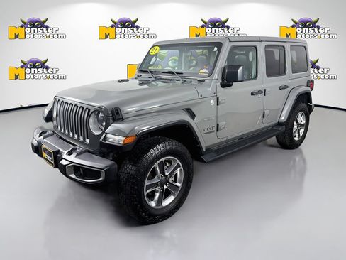 Used 2021 Jeep Wrangler Unlimited Sahara AWD/4WD image 1