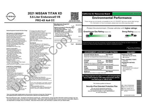 Used 2021 Nissan Titan PRO-4X w/ Off Road Protection Package AWD/4WD image 13