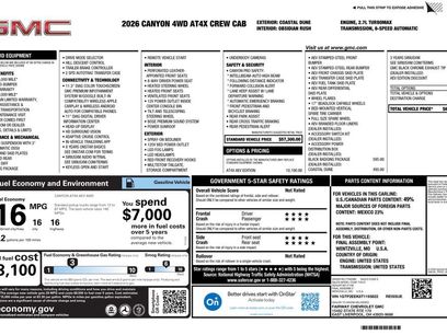 New 2026 GMC Canyon AT4X w/ AT4X AEV Edition