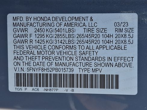Certified 2023 Honda Passport EX-L image 30
