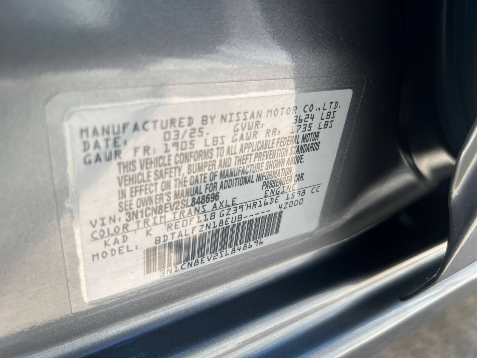 Used 2025 Nissan Versa SV FWD image 22