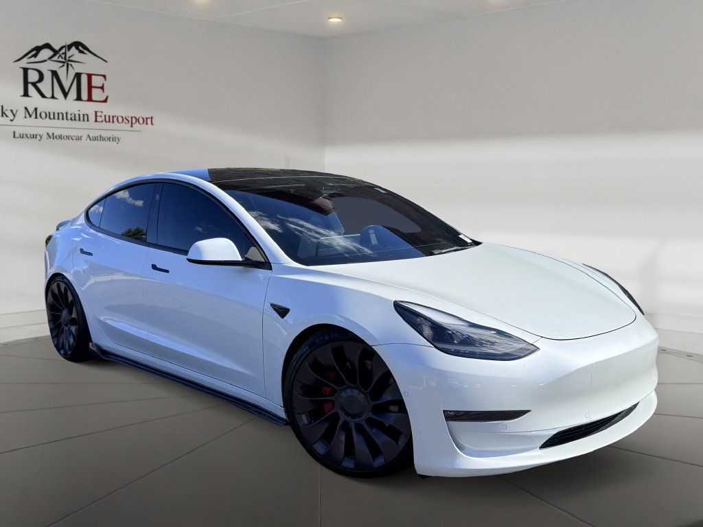 Used 2022 Tesla Model 3 Performance AWD/4WD image 1