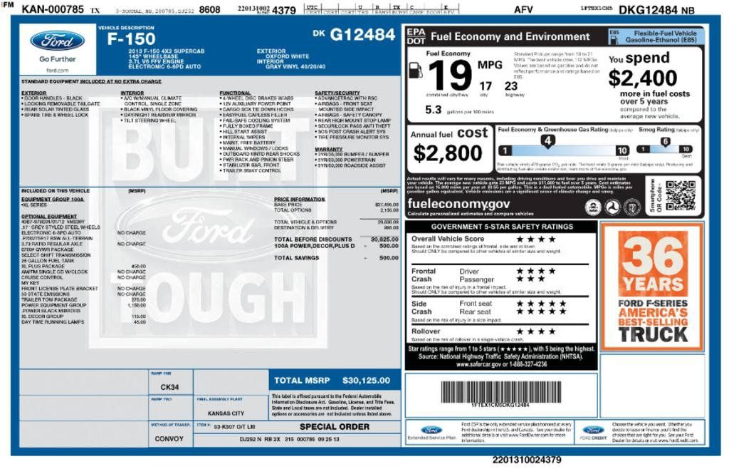 Used 2013 Ford F150 XL w/ PWR Equipment Group RWD image 3