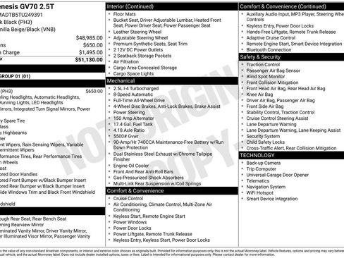 Used 2026 Genesis GV70 2.5T image 20