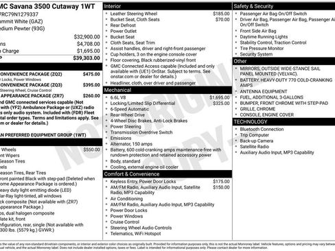 Used 2022 GMC Savana 3500 w/ Power Convenience Package RWD image 2