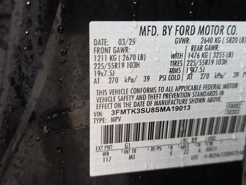 Certified 2025 Ford Mustang Mach-E Premium w/ Sport Appearance Package AWD/4WD image 10