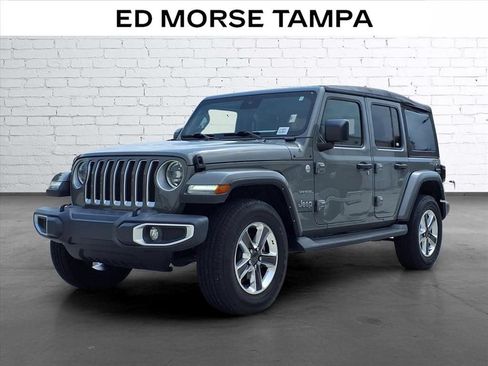 Used 2023 Jeep Wrangler Unlimited Sahara w/ LED Lighting Group AWD/4WD image 1