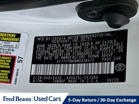 Used 2021 Toyota Camry SE w/ Convenience Package AWD/4WD image 36