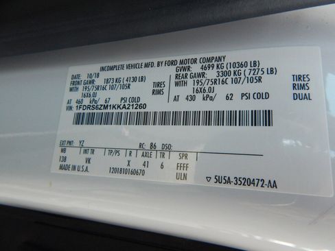 Used 2019 Ford Transit 350 138 DRW w/ Exterior Upgrade Package image 29