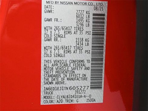 New 2026 Nissan Frontier SV w/ Tow Package image 31