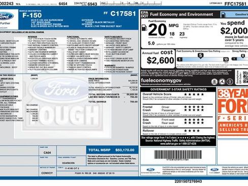 Used 2015 Ford F150 Lariat w/ Equipment Group 501A Mid image 13