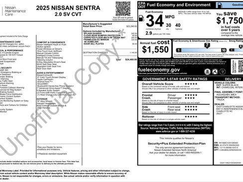 Used 2025 Nissan Sentra SV FWD image 4