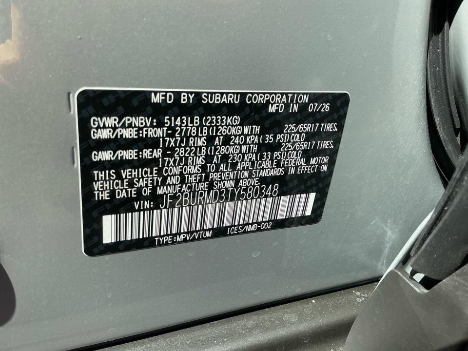 New 2026 Subaru Outback Wilderness AWD/4WD image 35