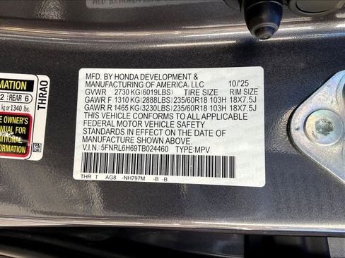 New 2026 Honda Odyssey EX-L image 17