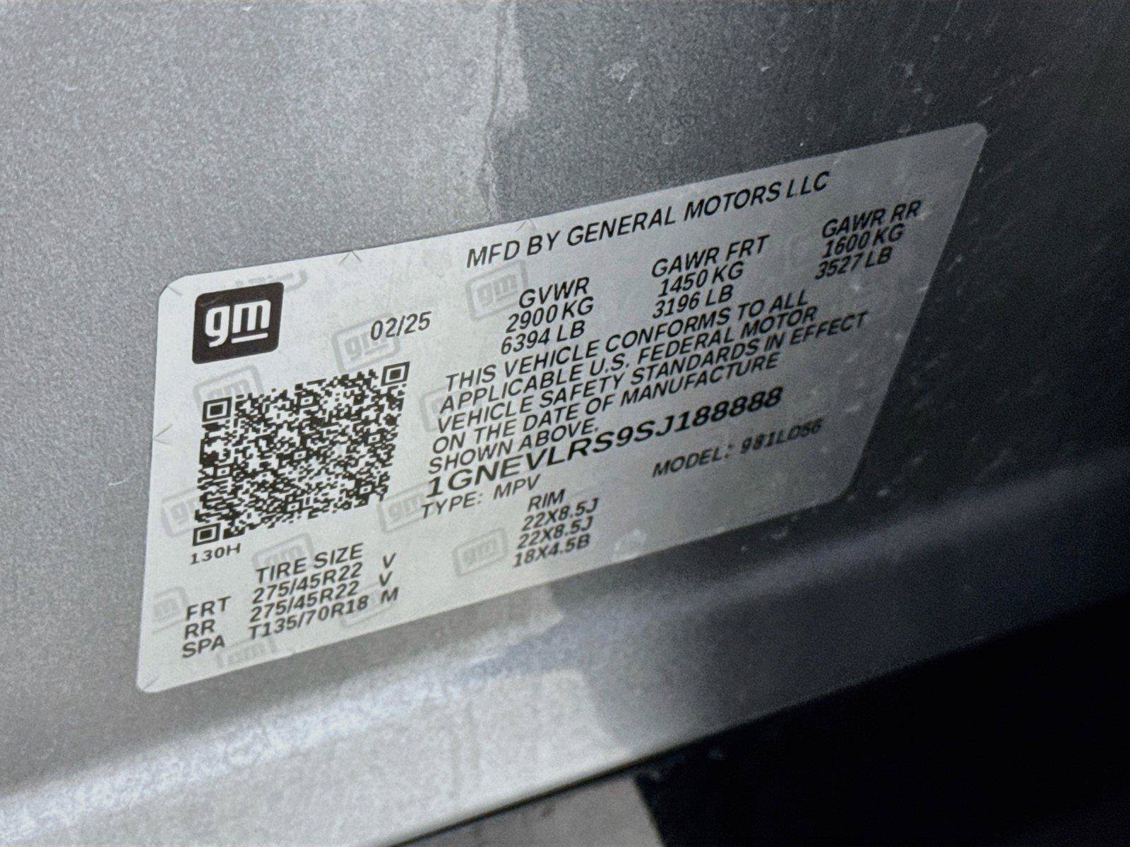 Certified 2025 Chevrolet Traverse RS w/ LPO, Floor Liner Package AWD/4WD image 33