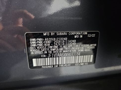 Used 2022 Subaru WRX AWD/4WD image 31