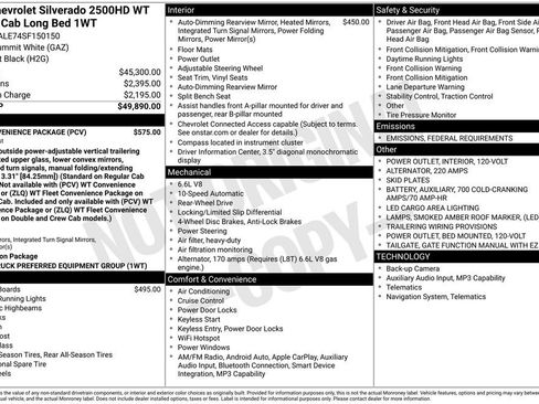 New 2025 Chevrolet Silverado 2500 W/T w/ WT Convenience Package image 5