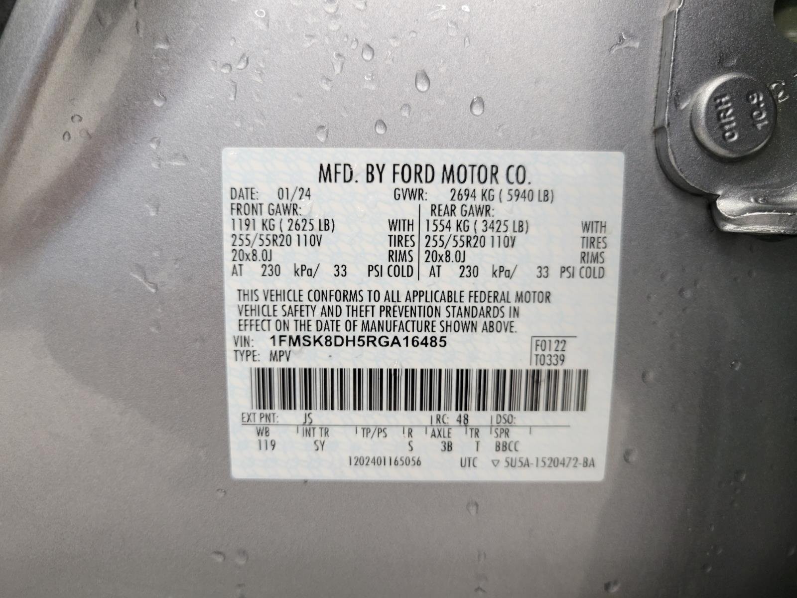 Used 2024 Ford Explorer XLT w/ Equipment Group 202A AWD/4WD image 56