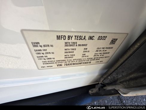 Used 2022 Tesla Model X Plaid image 32