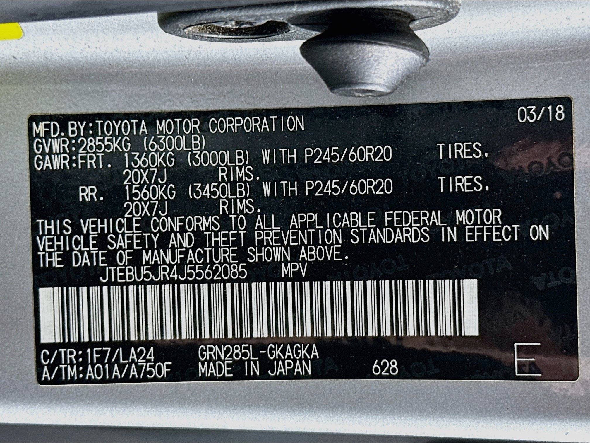 Used 2018 Toyota 4Runner Limited AWD/4WD image 12