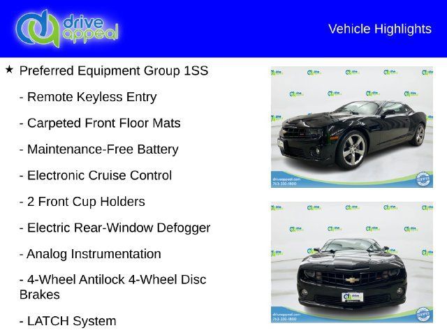 Used 2011 Chevrolet Camaro SS w/ RS Package RWD image 12