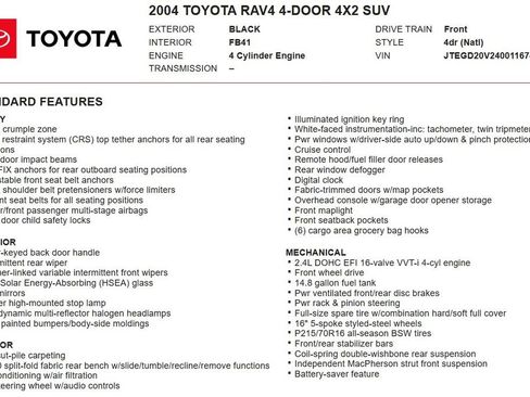 Used 2004 Toyota RAV4 2WD image 17
