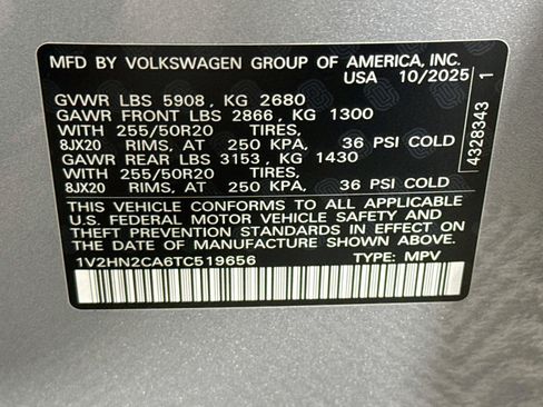 Used 2026 Volkswagen Atlas SE AWD/4WD image 40